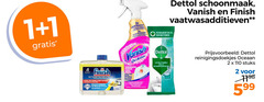 1 2 11 dettol schoonmaak vanish finish integral lave vaisselle 2x kracht beter action vlekken taches wood verwijdert bacterien bes multi reinigingsdoekjes des oceaan stuks 