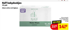  naif billendoekjes 10 400 babydoekjes pak online baby kids pack water wipes plastic free 