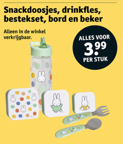  drinkfles kinderbestekset bestekset bord beker 3.99 stuk 