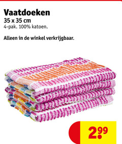  vaatdoekjes 4 35 100 vaatdoeken cm pak katoen 