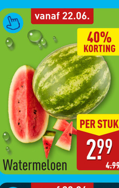  watermeloen 40 stuk 