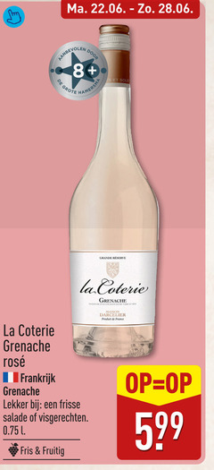 rose 8 hamersma grande la grenache signature vin maison france rosee frankrijk frisse salade visgerechten l fris fruitig 