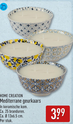  geurkaarsen 25 home creation mediterrane geurkaars keramische kom ca. branduren cm stuk 