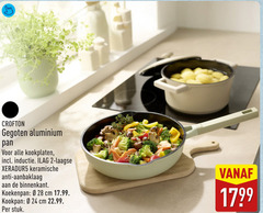  2 24 28 aluminium pan kookplaten inductie laagse keramische anti aanbaklaag binnenkant koekenpan cm kookpan stuk 