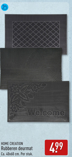  welcome home creation rubberen deurmat ca. cm stuk 
