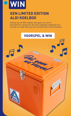  spaarakties win limited edition koelbox oranje voetbal voorspel uitslag eerst volgende wedstrijd kans 