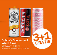  white claw hard seltzer 1 3 250 mango sonnema cola blikken ml varieeren 