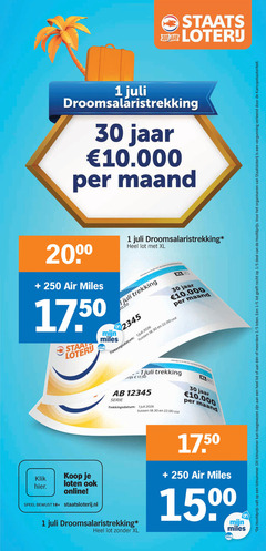 klik op dit plaatje voor een vergroting en voor vergelijkbare aanbiedingen gerelateerd aan
1 30 250 1500 3 00 jaar 10.000 maand 20 air miles staal lot xl uitslag uur trekking trekkingsdatum lotnummer toegewezen meerdere 5 recht deel organiseren staatsloterij vergunning 17 50 serie klik online speel 18 1 30 250 1500 3 00 jaar 10.000 maand 20 air miles staal lot xl uitslag uur trekking trekkingsdatum lotnummer toegewezen meerdere 5 recht deel organiseren staatsloterij vergunning 17 50 serie klik online speel 18