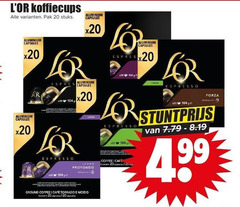  douwe egberts l or koffiecups 20 120 pak stuks aluminium capsules espresso ge forza intensity lungo profondo coffee cafe ground mcafee 