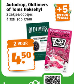  oldtimers autodrop drop snoep 2 5 toms heksehyl zakjes doosjes scheepsknopen zegels bosvruchtrode cadillacs auto 