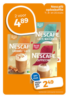  nescafe oploskoffie 2 10 25 stuks new latte macchiato caramel game cappuccino stuk 
