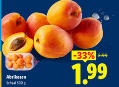  500 abrikozen schaal 