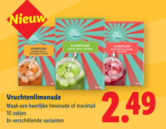  10 festival lemonade pineapple kiwi mint flavour watermelon grape vruchtenlimonade limonade mocktail zakjes 