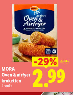  4 mora four oven airfryer rundvlees kroketten croquettes viandel stuks 