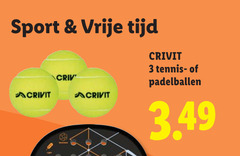 3 sport vrije crivit tennis 