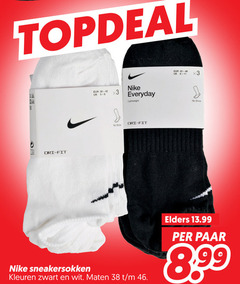  3 46 fit eur nike everyday lightweight show sneakersokken kleuren zwart wit maten elders paar 8 99 