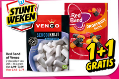  venco red band snoep drop 1 2 weken stazakken enige schoolkrijt zacht zoet plant redband re wd dropfruit natuurlijke kleur 