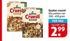 klik op dit plaatje voor een vergroting en voor vergelijkbare aanbiedingen gerelateerd aan
350 450 cruesli quaker multifruit chocolate pakken pak 350 450 cruesli quaker multifruit chocolate pakken pak