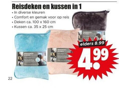 1 22 25 35 100 160 reisdeken kussen kleuren comfort gemak reis ca. cm deken elders 