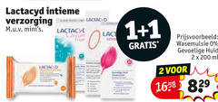  1 2 200 lactacyd intieme verzorging frost wasemulsie gevoelige huid ml 
