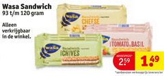  120 wasa sandwich cheese basil 