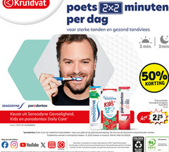  2 50 225 kruidvat poets minuten dag tanden gezond tandvlees min 2min sensodyne parodontax gevoeligheid kids daily care multipakken tandpasta fresh mint ml medische hulpmiddelen lees gebruik rest behouden trademarks owned licensed by nl pad online youtube blog recyclebaar gecertificeerd papier enkel hout duurzaam beheerde bossen gerecycled oud gebruiken weer nieuwe 