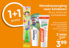  1 2 mondverzorging kinderen multipakken junior elmex tandpasta anti caries jaar ml 
