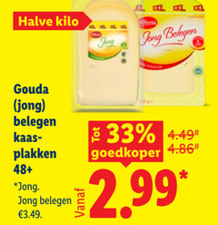  kaasplakken 33 halve kilo jong xl xxl belegen gouda kaas goedkoper 48 