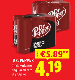  dr pepper cola 6 330 dr. regular zero ml sugar 