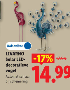 klik op dit plaatje voor een vergroting en voor vergelijkbare aanbiedingen gerelateerd aan
online livarno solar led decoratieve vogel automatisch schemering online livarno solar led decoratieve vogel automatisch schemering