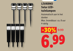  4 8 livarno solar led tuinlampen automatisch donker brandduur ca. uur delig 