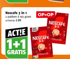  nescafe oploskoffie 1 2 3 pakken actieprijs cape sucre 
