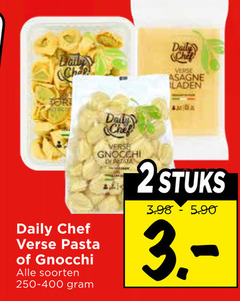  daily port chef verse pasta gnocchi soorten lasagne laden 2stuks 