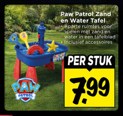  patrol paw zand water tafel ruimtes spelen tafelblad accessoires stuk 