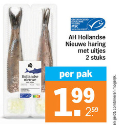  2 hollandse nieuwe gecertificeerd duurzame visseri www.msc.org nl haring uitjes stuks pak combineren 