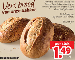  vers brood bakker knapperig buiten luchtig binnen ovenvloer gebakken rijke dag afgebakken proef batard stuk 