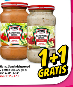  heinz sandwich spread 1 2 30 300 tomaat lente ui fris groenten sandwichspread potten naturel 