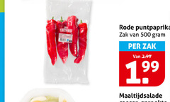  puntpaprika 500 zoete rode zak maaltijdsalade 