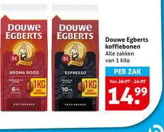  douwe egberts koffiebonen 1 meester joure aroma rood 6 12 1kg espresso 10 intensiteit zakken kilo zak evenwichtig rond 
