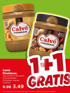  calve pindakaas 1 2 5 7 50 100 350 bodem info pro stukjes pinda potten regular eiwitten combinatie 