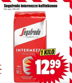  segafredo koffiebonen 1 intermezzo zak zanetti intensity kilo roasted 
