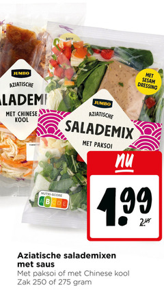 klik op dit plaatje voor een vergroting en voor vergelijkbare aanbiedingen gerelateerd aan
250 jumbo aziatische chinese kool gebruiken to nutri score salademix paksoi sesam dressing salademixen saus zak 250 jumbo aziatische chinese kool gebruiken to nutri score salademix paksoi sesam dressing salademixen saus zak