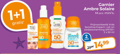  ambre solaire zonnebrandolie 1 2 19 50 super uv sensitive garnier kids expert roll zonbescherming spf50 ml export 