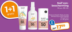  naif zonnebrandolie 1 2 30 36 50 bescherming ml baby kids mineral sun stick spf50 parfum 