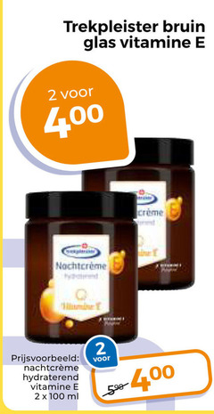  2 100 400 trekpleister bruin glas vitamine hydraterend ml 