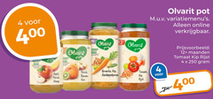  olvarit babyvoeding 4 250 400 pot online 12 maanden tomaat kip rijst 