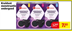  18 30 750 kruidvat menstruatie ondergoed 1x culotte protection anti odour medium flow l large small washable machine 