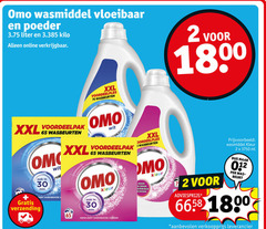  omo wasmiddel 2 5 20 30 65 1800 3750 vloeibaar poeder liter kilo online xxl wasbeurten min wit hardnekkige verzending kleur schoon verwijdert vlekken ml 