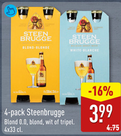  steenbrugge speciaalbieren 4 sanctus steen brugge belgian abbey beerkoekjes blond blonde beer white blanche 5. pack 0.0 wit tripel 
