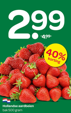  aardbeien 40 500 hollandse bak 